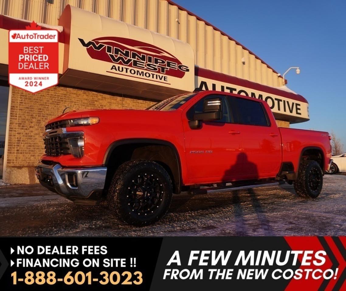 *** Dealer arranged financing on site! Quick, Simple,  no calls or waiting on bank appointments required!! Drive away today ***   NO ADMINISTRATION FEES!!
  
VERY CLEAN & WELL CARED FOR LOW KMS, LOADED LT PREMIUM 4X4 INCLUDING THE NEW GEN DASH, HEATED SEATS AND STEERING WHEEL AND SO MUCH MORE- NEW GENERATION 2024 CHEVROLET SILVERADO 2500HD LT 4X4, EQUIPPED WITH THE PROVEN NEW GEN 6.6L DIRECT-INJECTION V8 ENGINE & HD GVW. EXCEPTIONALLY CLEAN, WORK OR PLAY READY  READY, ALL NEW DESIGN INSIDE AND OUT, LOTS OF FACTORY WARRANTY COVERAGE REMAINING AND IT IS READY TO GO!  

- New Gen 6.6L DIRECT-INJECTION V8 (making 401 horsepower and 464 lb-ft TQ)
- AUTOTRAC TWO-SPEED TRANSFER CASE 4X4
- The New Generation ALLISON 10-SPD AUTOMATIC TRANSMISSION
- Auto Locking Rear  Diff - 3.73 Ratio
- STABILITRAK W/ TRAILER SWAY  CONTROL & HILL START ASSIST
- Traction Control
- Stability Control
- Power 6-passenger Premium buckets with full size folding center console  
- Heated Seats and heated Steering wheel
- DUAL-ZONE AUTO CLIMATE CONTROL
- Rear heat vents
- Full drivers information center
- The New Huge 13.4"  COLOUR TOUCH SCREEN PREMIUM MULTI MEDIA INFOTAINMENT SYSTEM
- GOOGLE BUILT-IN COMPATIBILITY
- WIRELESS ANDROID AUTO & WIRELESS APPLE CARPLAY 
- WI-FI HOTSPOT CAPABLE
- SIRIUSXM RADIO CAPABLE
- Bluetooth for media and phone  
- Blue tooth keys with push button start 
- Back up camera 
- Factory Remote starter
- REAR WINDOW DEFOGGER
- Remote deployable tailgate
- HD Tow package 
- Factory Brake Controller 
- Factory Big tow mirrors 
- Easy step rear bumpers 
- Chrome Appearance package 
- Chrome Heavy duty side steps
- OEM Fender moldings 
- LED DAYTIME RUNNING LAMPS
- LED FOG LAMPS
- LED headlamps
- Tow hooks
- SIERRA HD PRO SAFETY:
- AUTOMATIC EMERGENCY BRAKING
- FORWARD COLLISION ALERT
- FRONT PEDESTRIAN BRAKING
- LANE DEPARTURE WARNING
- FOLLOWING DISTANCE INDICATOR
- INTELLIBEAM-AUTO HIGH BEAM
- HD REAR VISION CAMERA
- TEEN DRIVER MODE
- REAR SEAT REMINDER
- 120 V AC (400W) POWER OUTLET ON INSTRUMENT PANEL
- SKID PLATES
- Easy step rear bumpers
- UPGRADED OPTIONAL AVAILABLE Mayhem Rim and Tire package with AMP Terrain Pro A/T tires (pre-installed and a great deal when purchasing truck for extra $$) 
- Read below for more info... 

EXTRA SHARP & LOADED WITH ALL THE RIGHT OPTIONS, MAKING FOR A GREAT PLEASURE OR WORK TRUCK WITH HEAVY DUTY GVW! ALL NEW DESIGN, INSIDE AND OUT, STILL AS NEW INSIDE AND OUT, 2024 CHEVROLET SILVERADO 2500HD LT2 PREMIUM Z71 OFF ROAD 4X4, EQUIPPED WITH THE PROVEN New Gen 6.6L DIRECT-INJECTION V8 (making 401 horsepower and 464 lb-ft TQ), THE NEW 10 SPEED AUTO TRANNY, auto 4X4 with 2-speed transfer case and all the right work, appearance and luxury options. This truck is ready to go and is completely Loaded inside and out!! This is a Gorgeous all new redesigned truck that has all the right options and amazing looks for all your work or pleasure needs, that you must see and drive and complete the great look of this truck by purchasing the OPTIONAL Mayhem Rim and tire package that is available for a great deal with the truck purchase!!! 


Comes with a Manitoba Safety Certification, and we have many Extended Powertrain warrantys available on your vehicle purchase up to 10-year coverage (on eligible vehicles see dealer for details). Financing on site with Zero down financing OAC. Trades accepted. View at Winnipeg West Automotive Group, 5195 Portage Ave. (only a couple of minutes past the new Costco) Dealer permit # 6007, Call now 1(888) 601-3023. This Car is located in Winnipeg Manitoba,  however we can have it shipped anywhere in North America relatively inexpensively.