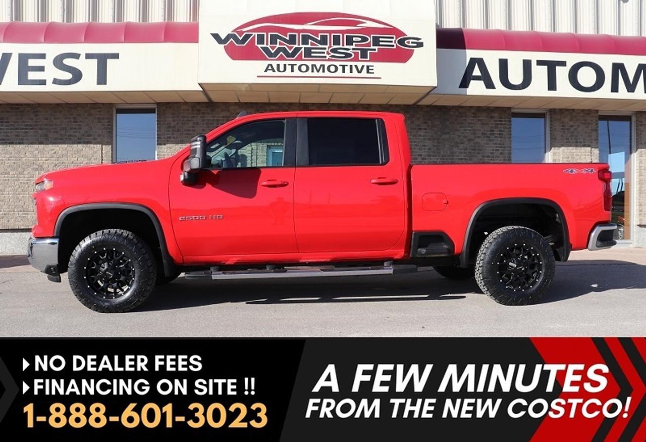 *** Dealer arranged financing on site! Quick, Simple,  no calls or waiting on bank appointments required!! Drive away today ***   NO ADMINISTRATION FEES!!
  
VERY CLEAN & WELL CARED FOR LOW KMS, LOADED LT PREMIUM 4X4 INCLUDING THE NEW GEN DASH, HEATED SEATS AND STEERING WHEEL AND SO MUCH MORE- NEW GENERATION 2024 CHEVROLET SILVERADO 2500HD LT 4X4, EQUIPPED WITH THE PROVEN NEW GEN 6.6L DIRECT-INJECTION V8 ENGINE & HD GVW. EXCEPTIONALLY CLEAN, WORK OR PLAY READY  READY, ALL NEW DESIGN INSIDE AND OUT, LOTS OF FACTORY WARRANTY COVERAGE REMAINING AND IT IS READY TO GO!  

- New Gen 6.6L DIRECT-INJECTION V8 (making 401 horsepower and 464 lb-ft TQ)
- AUTOTRAC TWO-SPEED TRANSFER CASE 4X4
- The New Generation ALLISON 10-SPD AUTOMATIC TRANSMISSION
- Auto Locking Rear  Diff - 3.73 Ratio
- STABILITRAK W/ TRAILER SWAY  CONTROL & HILL START ASSIST
- Traction Control
- Stability Control
- Power 6-passenger Premium buckets with full size folding center console  
- Heated Seats and heated Steering wheel
- DUAL-ZONE AUTO CLIMATE CONTROL
- Rear heat vents
- Full drivers information center
- The New Huge 13.4"  COLOUR TOUCH SCREEN PREMIUM MULTI MEDIA INFOTAINMENT SYSTEM
- GOOGLE BUILT-IN COMPATIBILITY
- WIRELESS ANDROID AUTO & WIRELESS APPLE CARPLAY 
- WI-FI HOTSPOT CAPABLE
- SIRIUSXM RADIO CAPABLE
- Bluetooth for media and phone  
- Blue tooth keys with push button start 
- Back up camera 
- Factory Remote starter
- REAR WINDOW DEFOGGER
- Remote deployable tailgate
- HD Tow package 
- Factory Brake Controller 
- Factory Big tow mirrors 
- Easy step rear bumpers 
- Chrome Appearance package 
- Chrome Heavy duty side steps
- OEM Fender moldings 
- LED DAYTIME RUNNING LAMPS
- LED FOG LAMPS
- LED headlamps
- Tow hooks
- SIERRA HD PRO SAFETY:
- AUTOMATIC EMERGENCY BRAKING
- FORWARD COLLISION ALERT
- FRONT PEDESTRIAN BRAKING
- LANE DEPARTURE WARNING
- FOLLOWING DISTANCE INDICATOR
- INTELLIBEAM-AUTO HIGH BEAM
- HD REAR VISION CAMERA
- TEEN DRIVER MODE
- REAR SEAT REMINDER
- 120 V AC (400W) POWER OUTLET ON INSTRUMENT PANEL
- SKID PLATES
- Easy step rear bumpers
- UPGRADED OPTIONAL AVAILABLE Mayhem Rim and Tire package with AMP Terrain Pro A/T tires (pre-installed and a great deal when purchasing truck for extra $$) 
- Read below for more info... 

EXTRA SHARP & LOADED WITH ALL THE RIGHT OPTIONS, MAKING FOR A GREAT PLEASURE OR WORK TRUCK WITH HEAVY DUTY GVW! ALL NEW DESIGN, INSIDE AND OUT, STILL AS NEW INSIDE AND OUT, 2024 CHEVROLET SILVERADO 2500HD LT2 PREMIUM Z71 OFF ROAD 4X4, EQUIPPED WITH THE PROVEN New Gen 6.6L DIRECT-INJECTION V8 (making 401 horsepower and 464 lb-ft TQ), THE NEW 10 SPEED AUTO TRANNY, auto 4X4 with 2-speed transfer case and all the right work, appearance and luxury options. This truck is ready to go and is completely Loaded inside and out!! This is a Gorgeous all new redesigned truck that has all the right options and amazing looks for all your work or pleasure needs, that you must see and drive and complete the great look of this truck by purchasing the OPTIONAL Mayhem Rim and tire package that is available for a great deal with the truck purchase!!! 


Comes with a Manitoba Safety Certification, and we have many Extended Powertrain warranties available on your vehicle purchase up to 10-year coverage (on eligible vehicles see dealer for details). Financing on site with Zero down financing OAC. Trades accepted. View at Winnipeg West Automotive Group, 5195 Portage Ave. (only a couple of minutes past the new Costco) Dealer permit # 6007, Call now 1(888) 601-3023. This Car is located in Winnipeg Manitoba,  however we can have it shipped anywhere in North America relatively inexpensively.