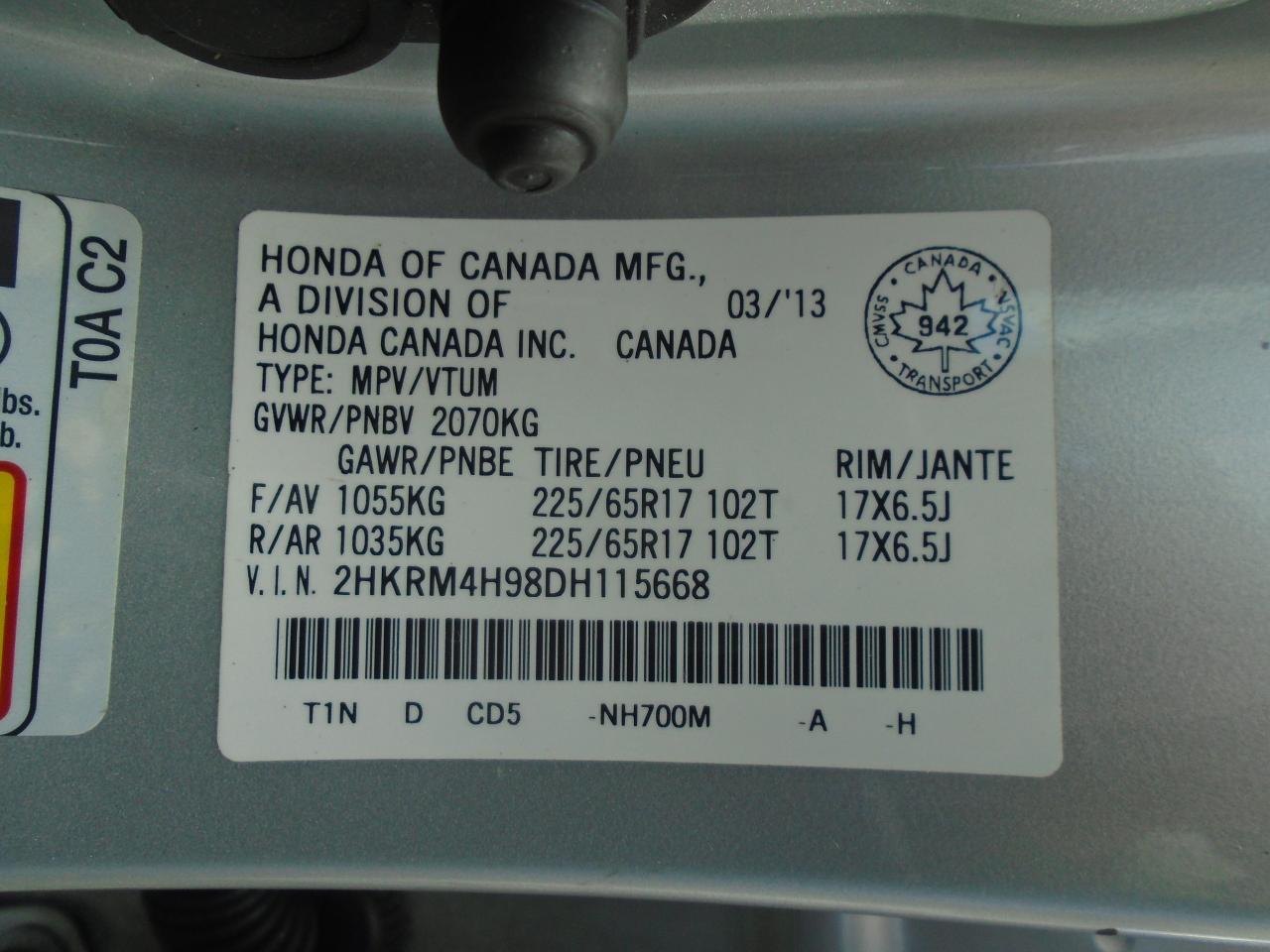 2013 Honda CR-V AWD 5dr Touring - Photo #37