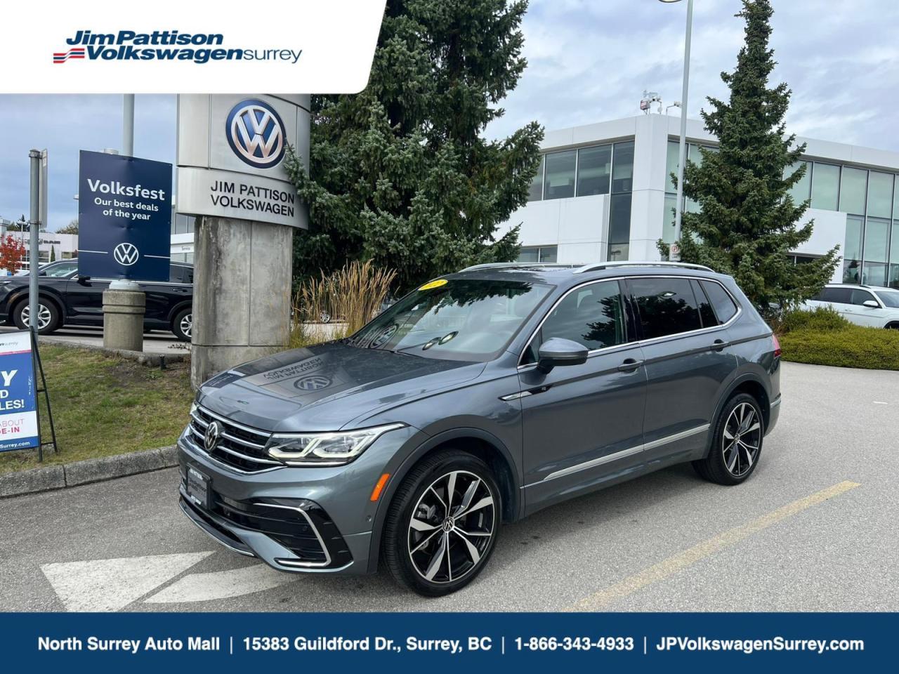 Used 2022 Volkswagen Tiguan Highline R-Line, ONE OWNER, VW CERTIFIED for sale in Surrey, BC