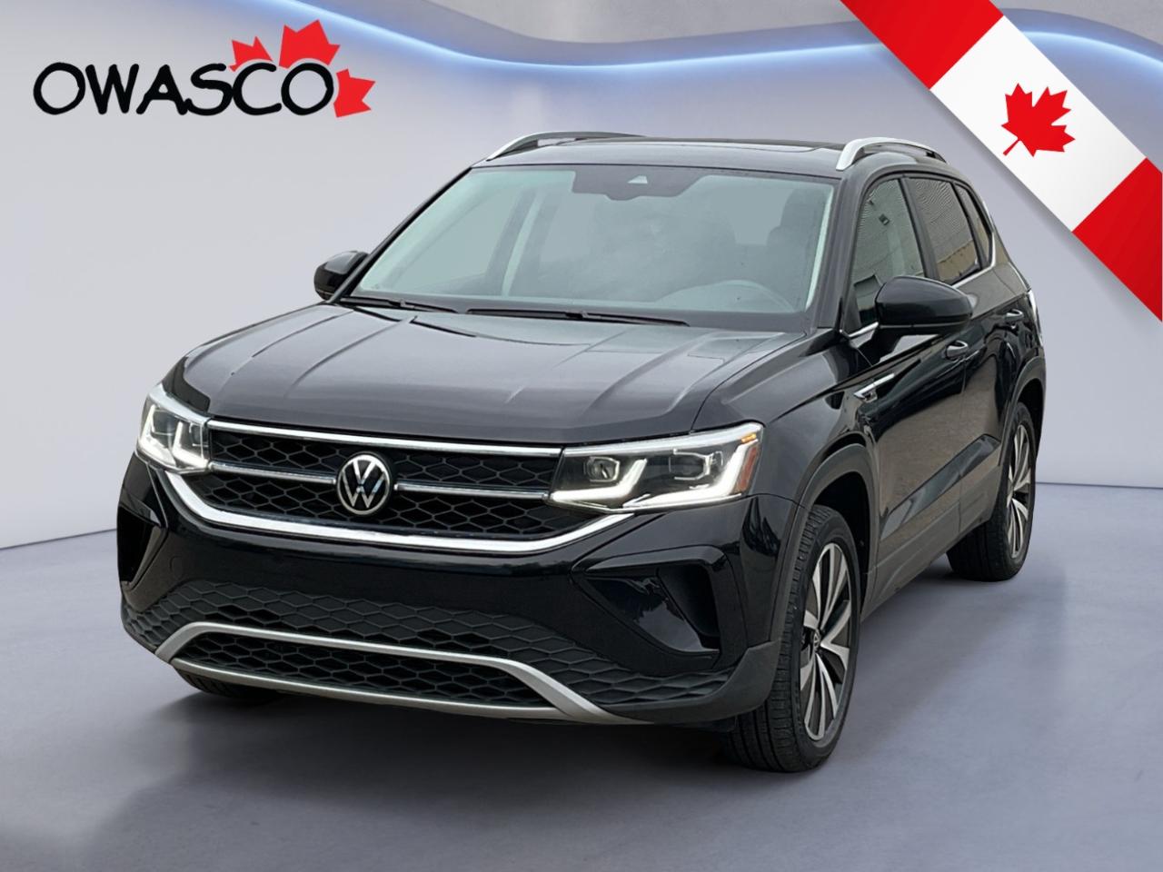Used 2022 Volkswagen Taos 1.5L Execline! One Owner! Off Lease! Leather! for sale in Whitby, ON