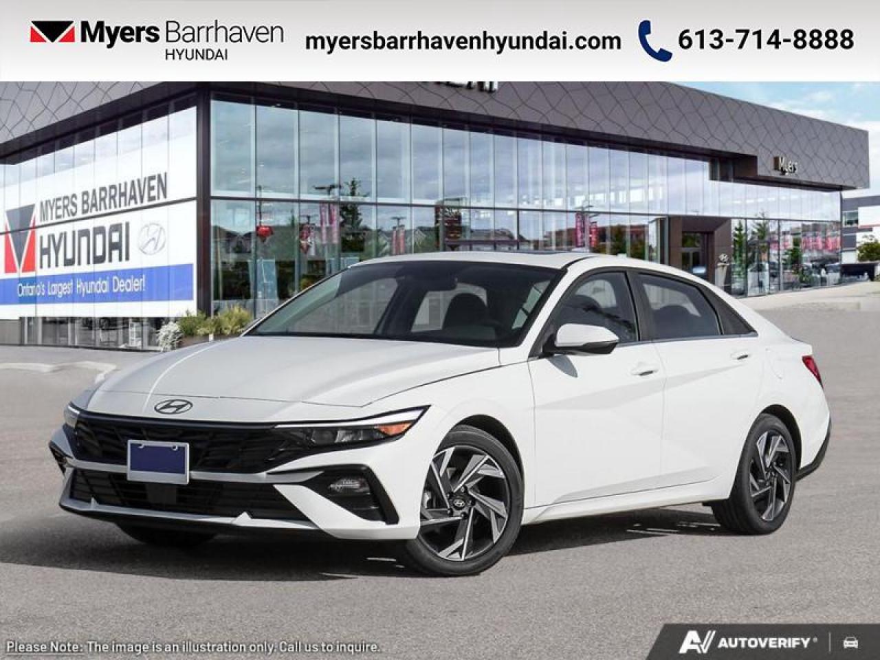 New 2025 Hyundai Elantra Luxury IVT  - Premium Audio - $217 B/W for sale in Nepean, ON