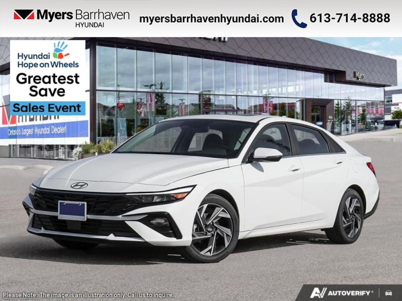 New 2025 Hyundai Elantra Luxury IVT  - Premium Audio - $217 B/W for sale in Nepean, ON