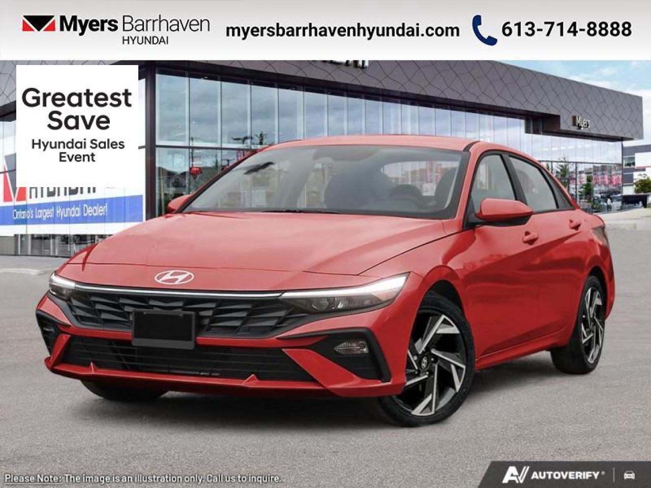 New 2025 Hyundai Elantra Preferred IVT w/Tech Pkg  - $206 B/W for sale in Nepean, ON