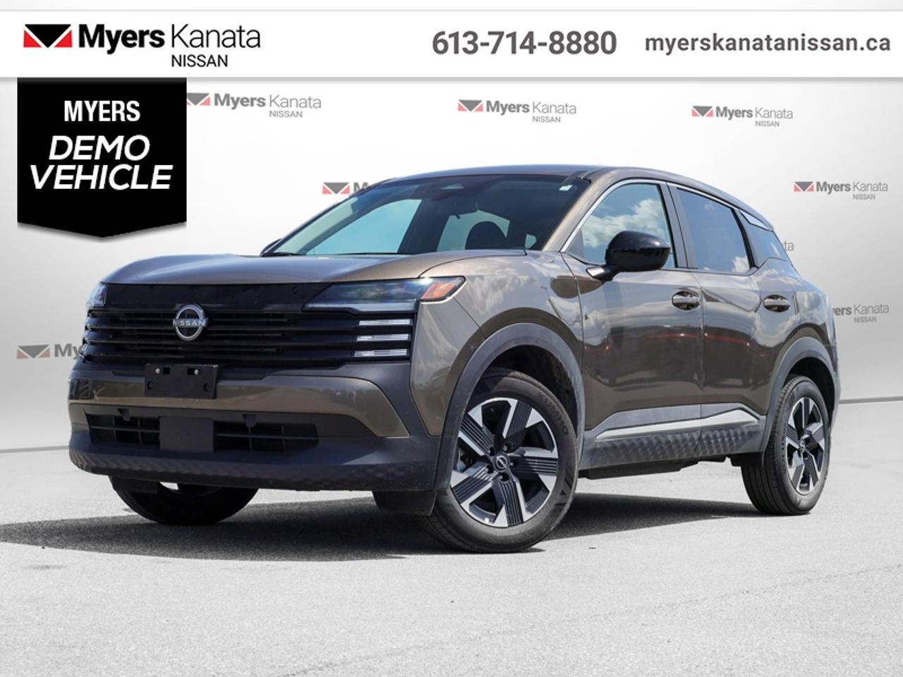 <b>Heated Seats,  Wireless Charging,  Heated Steering Wheel,  Remote Start,  Blind Spot Warning!</b><br> <br>  Compare at $42987 - KANATA NISSAN PRICE is just $40554! <br> <br>This compact SUV rewards you with a perfect blend of confident capability with comfort and smart design. This 2026 Nissan Kicks is for sale today in Kanata. This SUV has 10,527 km. Its Canyon Bronze Metallic in colour. It has an Automatic transmission and is powered by a 141HP 2.0L 4 Cylinder Engine. <br> <br> Our Kickss trim level is SV AWD. Its sculpted body features bold black cladding and body-coloured accents. Inside, the cabin offers heated front seats, a leather-wrapped sport steering wheel, and premium interior finishes with piano black and metallic accents. A 12.3-inch touchscreen with NissanConnect keeps you seamlessly connected through wireless Apple CarPlay, Android Auto, and Bluetooth streaming. Convenience features like keyless entry with push-button start, Intelligent Cruise Control, and flexible 60/40 split-folding rear seats enhance daily comfort, while advanced safety technologiesincluding Blind Spot Warning, Rear Cross Traffic Alert, and Intelligent Emergency Brakinghelp keep you protected on every journey. This vehicle has been upgraded with the following features: Heated Seats, Wireless Charging, Heated Steering Wheel, Remote Start, Blind Spot Warning, Lane Departure Warning, Collision Mitigation.<br> <br/><br>*LIFETIME ENGINE TRANSMISSION WARRANTY NOT AVAILABLE ON VEHICLES WITH KMS EXCEEDING 140,000KM, VEHICLES 8 YEARS & OLDER, OR HIGHLINE BRAND VEHICLE(eg. BMW, INFINITI. CADILLAC, LEXUS...)<br> Come by and check out our fleet of 60+ used cars and trucks and 70+ new cars and trucks for sale in Kanata.  o~o