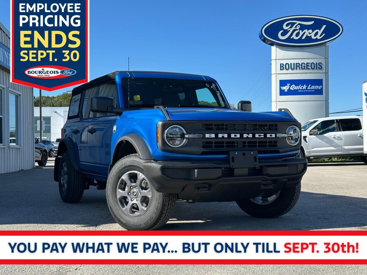 New 2025 Ford Bronco Big Bend 4 Door 4x4 for sale in Midland, ON