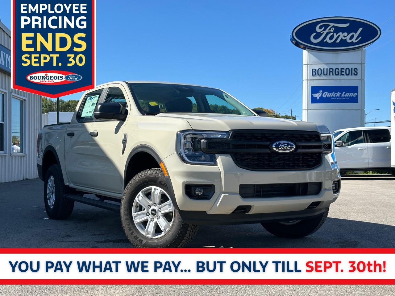New 2025 Ford Ranger XL 4WD SuperCrew 5' Box for sale in Midland, ON