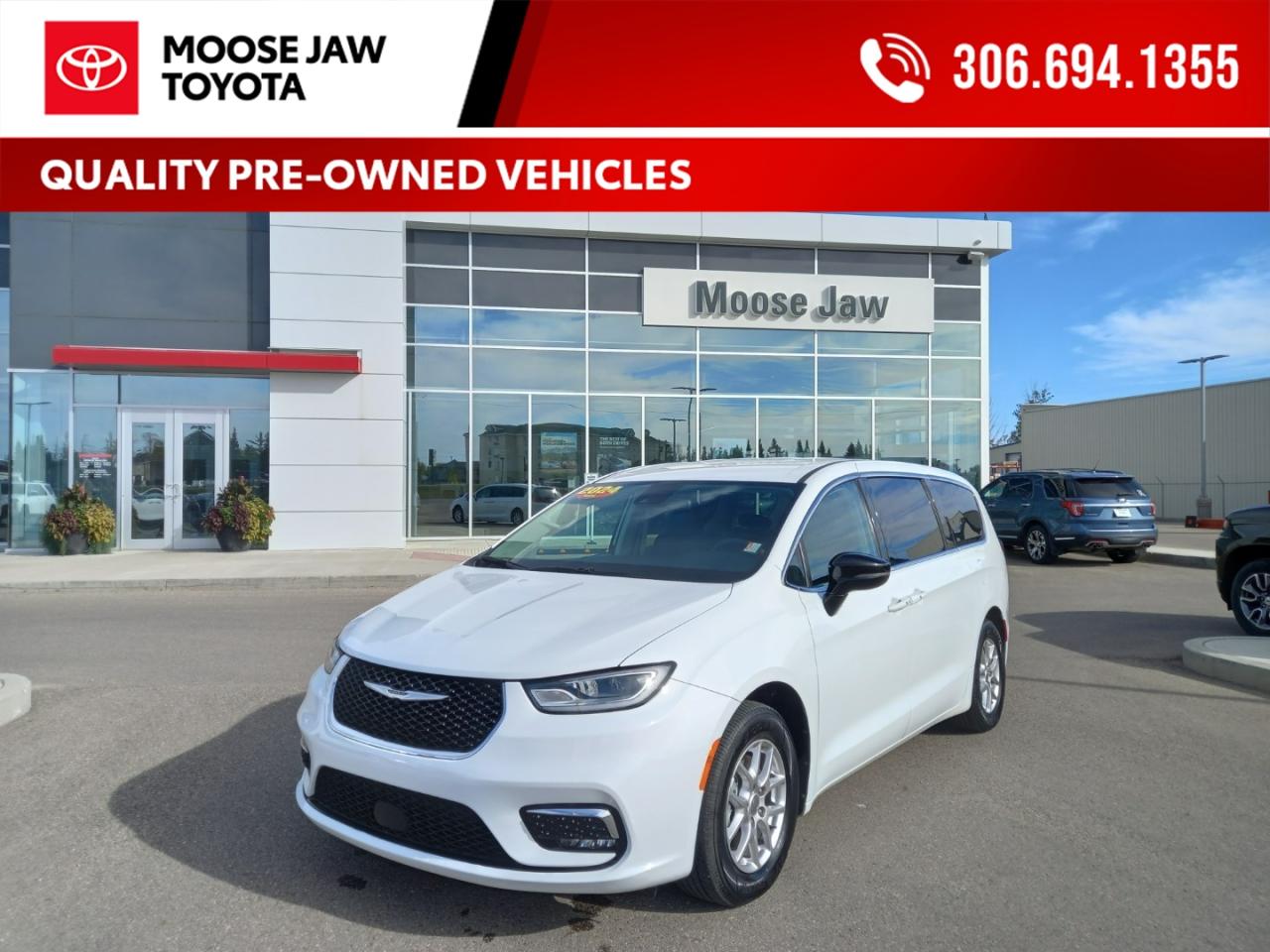 Used 2024 Chrysler Pacifica Family comfort meets smart versatility. The 2024 Pacifica Touring-L offers premium features, advanced safety, and space for every journey. for sale in Moose Jaw, SK