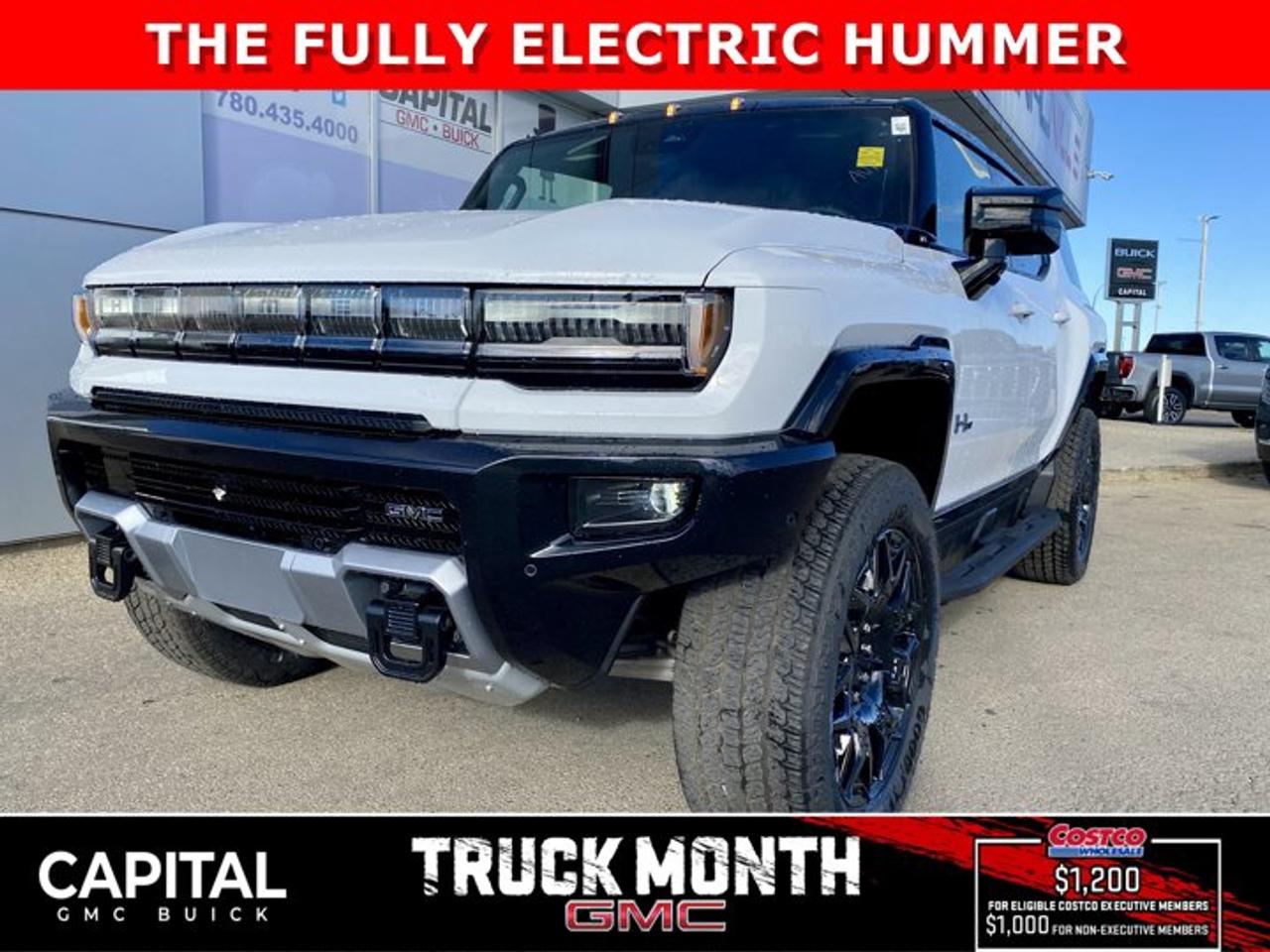 Dont miss out on this 2026 Hummer EV! Fully equipped with cool features like CrabWalk mode, 4-wheel steering, Air Ride Suspension, Heated and Cooled Seats, Heated Steering, Rear Streaming Camera Mirror, 360 CAM, Heated Rear Seats and so much more! Ask about our incredible 2-year lease rates....Ask for the Internet Department for more information or book your test drive today! Text 825-445-0521 for fast answers at your fingertips!AMVIC Licensed Dealer - Licence Number B1044900Disclaimer: All prices are plus taxes and include all cash credits and loyalties. See dealer for details. AMVIC Licensed Dealer # B1044900