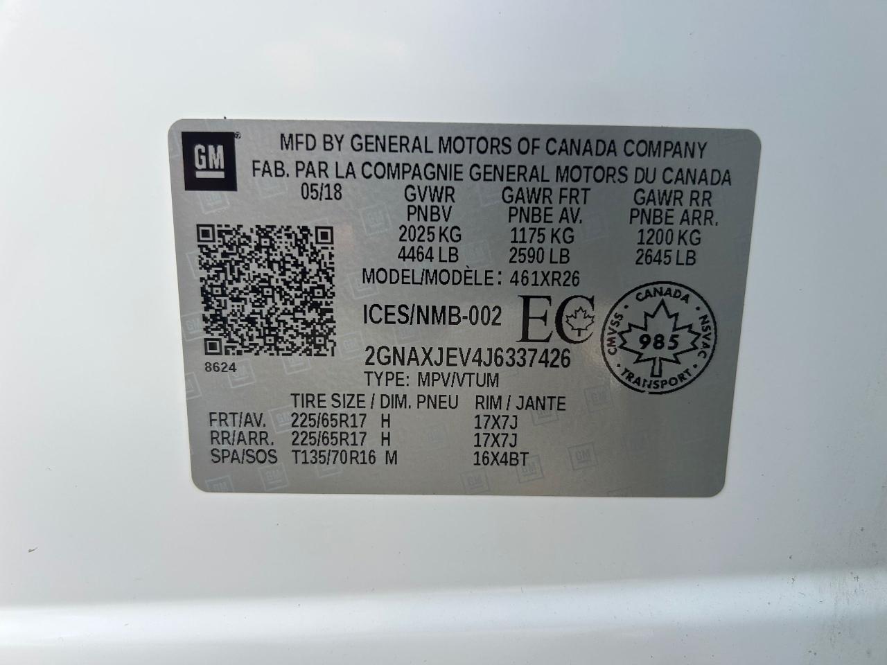 2018 Chevrolet Equinox LT Photo