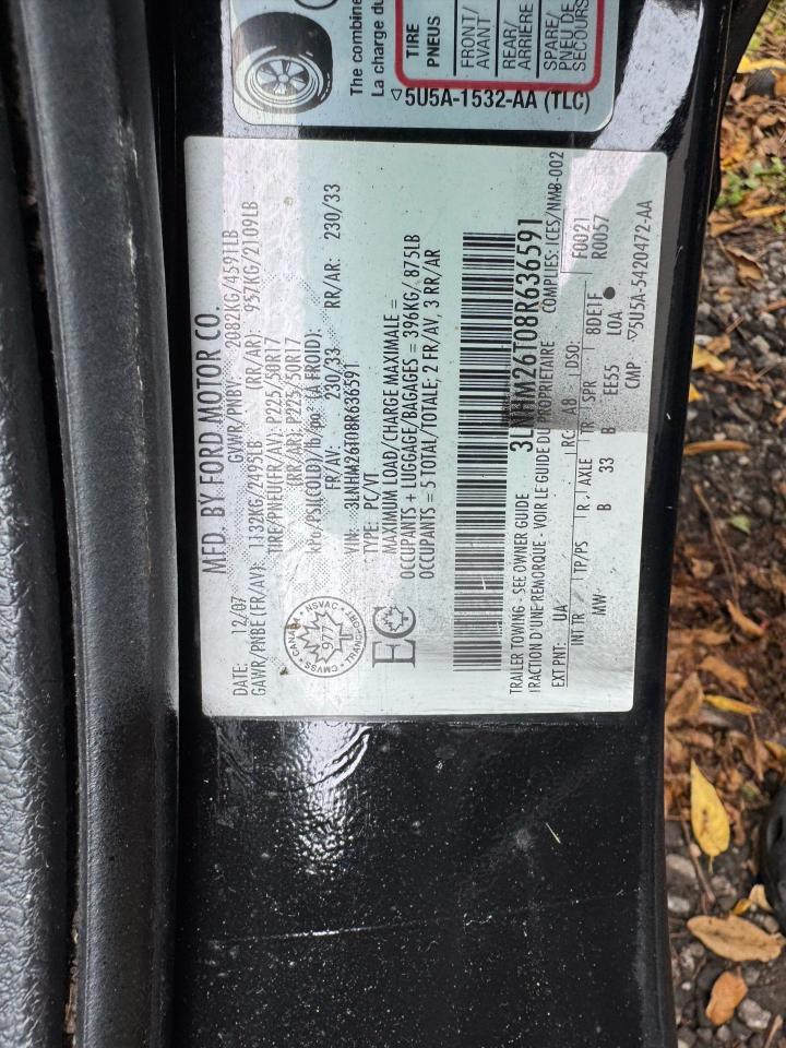 2008 Lincoln MKZ MKZ, NON RUNNER, V6, AS IS SPECIAL - Photo #12
