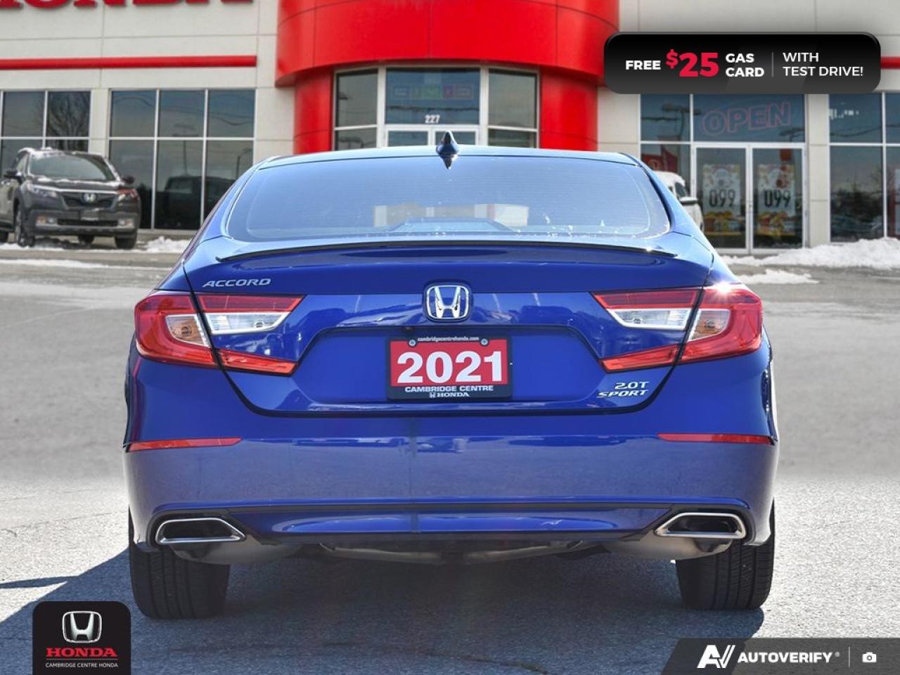 2021 Honda Accord Sport 2.0T HONDA SENSING TECHNOLOGIES | REARVIEW CAMERA | APPLE CARPLAY™/ANDROID AUTO™ Photo