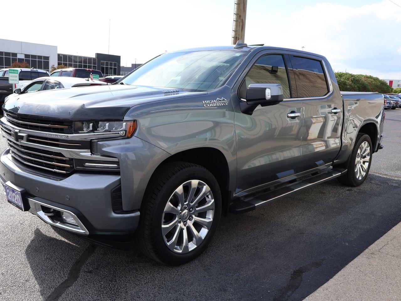 2020 Chevrolet Silverado 1500 HIGH COUNTRY CREW 4WD CERTIFIED DIESEL *CHEVY MAINTAIN* CAMERA NAV BLUETOOTH LEATHER HEATED SEATS SUNROOF CRUISE ALLOYS Photo2