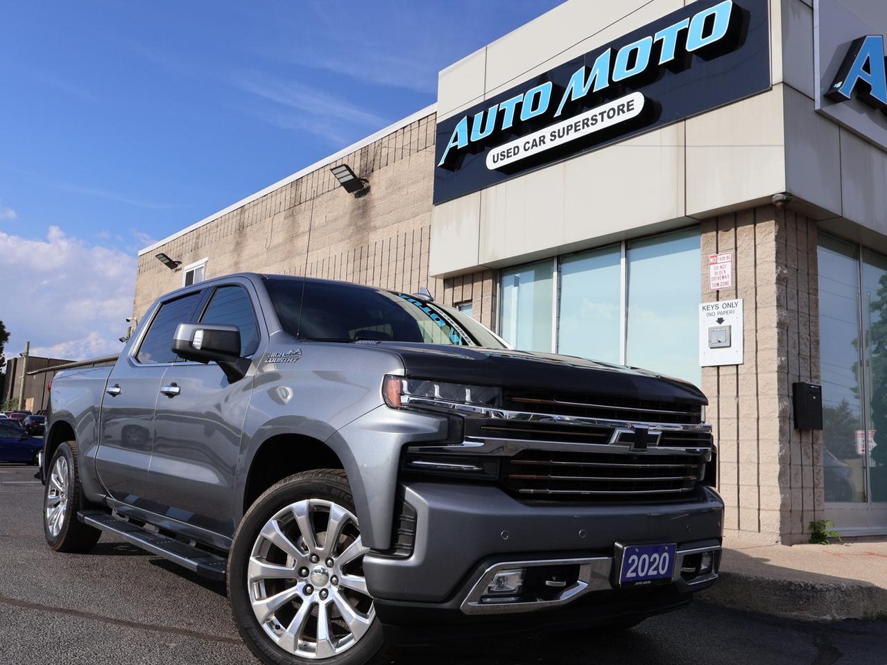 2020 Chevrolet Silverado 1500 HIGH COUNTRY CREW 4WD CERTIFIED DIESEL *CHEVY MAINTAIN* CAMERA NAV BLUETOOTH LEATHER HEATED SEATS SUNROOF CRUISE ALLOYS Photo