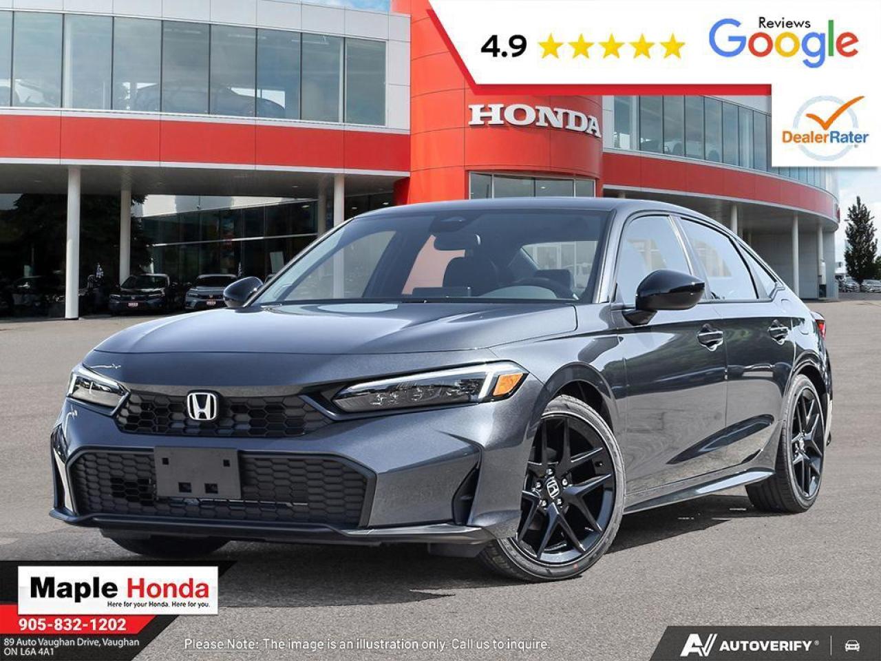 New 2026 Honda Civic Sedan CIVIC 4D SPORT CVT for sale in Vaughan, ON