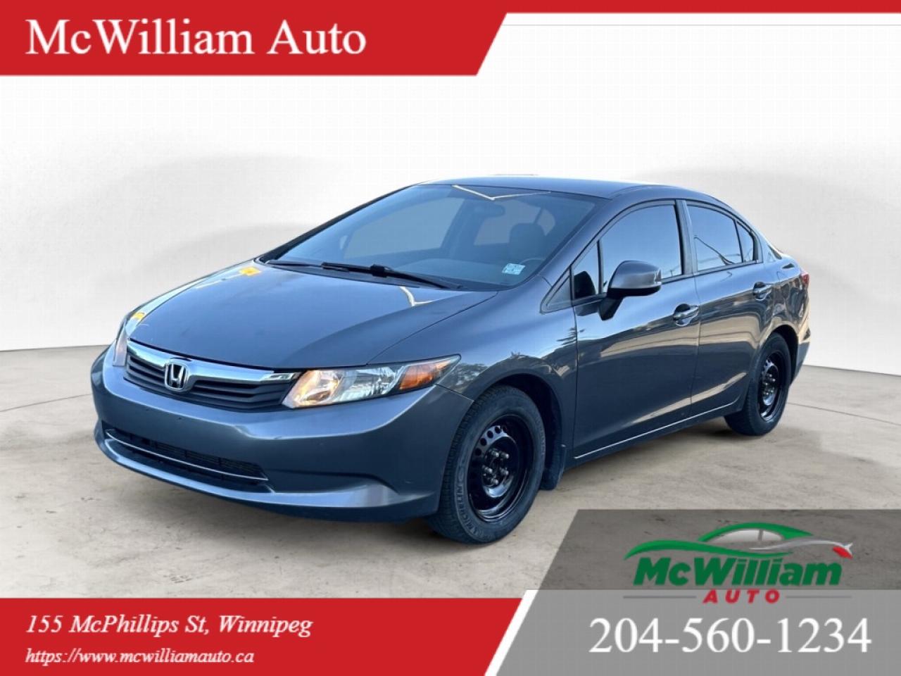 Used 2012 Honda Civic AUTOMATIC for sale in Winnipeg, MB