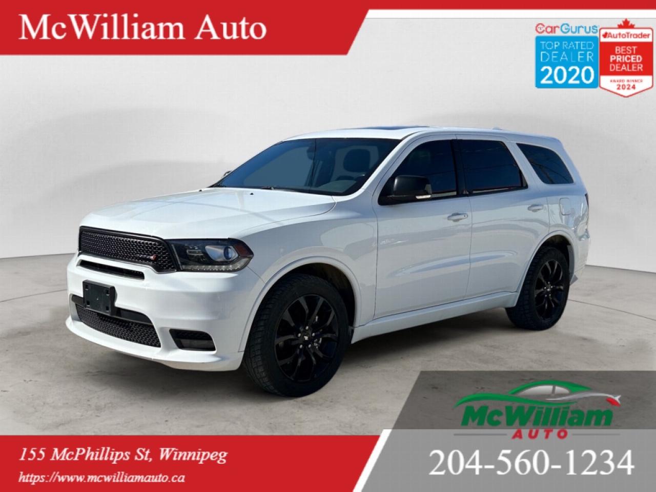 Used 2020 Dodge Durango GT | Sun Roof | Push Start | Rear DVD Player | for sale in Winnipeg, MB