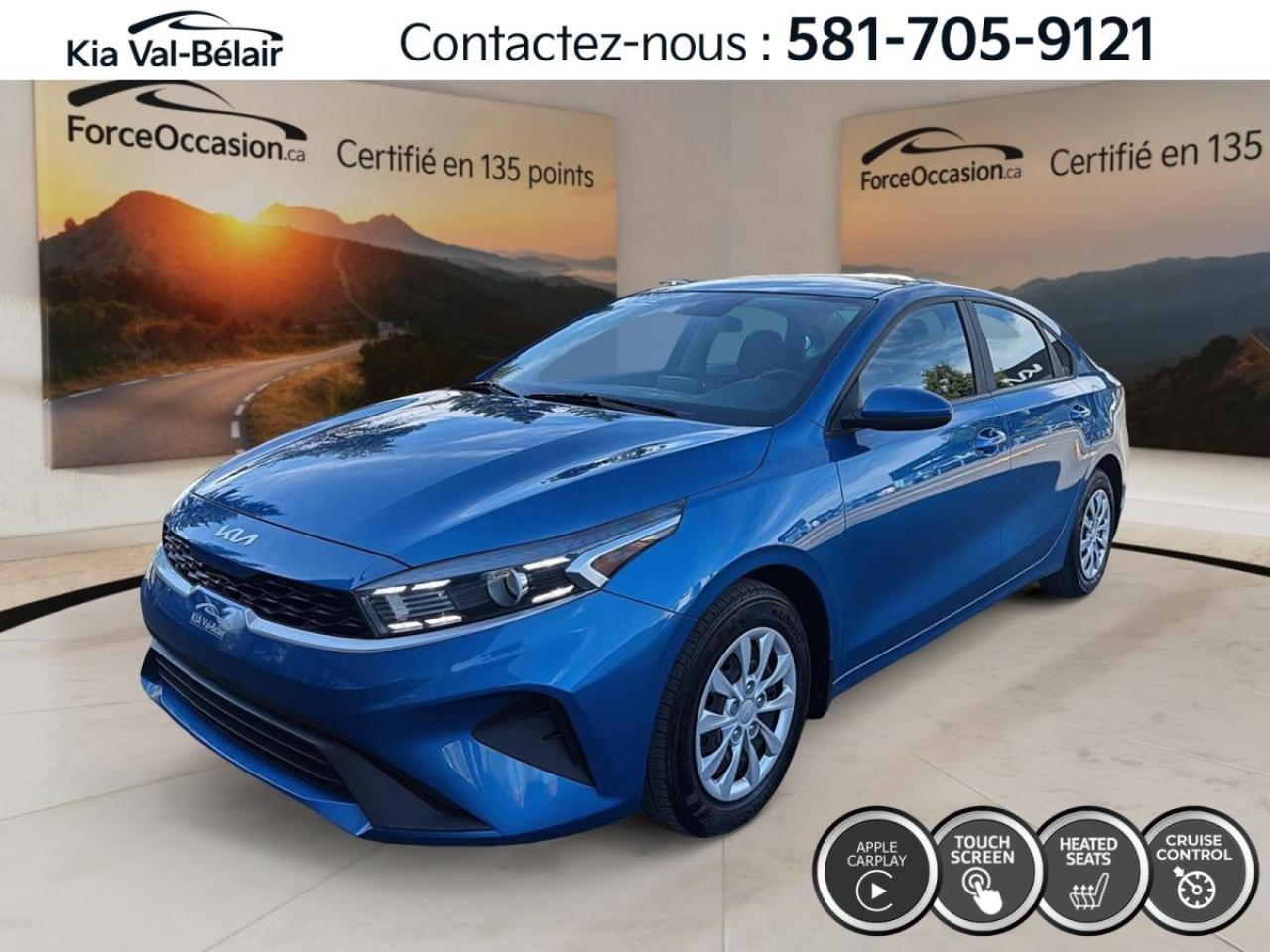 Used 2022 Kia Forte LX *A/C *CRUISE *CAMERA *CARPLAY *SIEGES CHAUFF for sale in Québec, QC