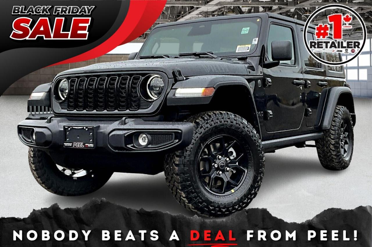 New 2026 Jeep Wrangler WILLYS 4DR | Leather | Tech & Safety & Conv Grp for sale in Mississauga, ON