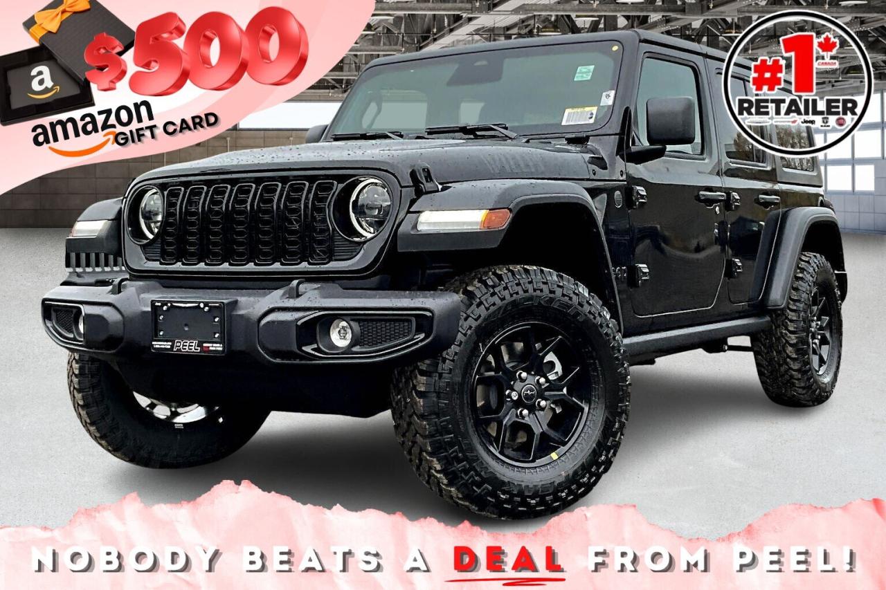 New 2026 Jeep Wrangler WILLYS 4DR | Leather | Tech & Safety & Conv Grp for sale in Mississauga, ON