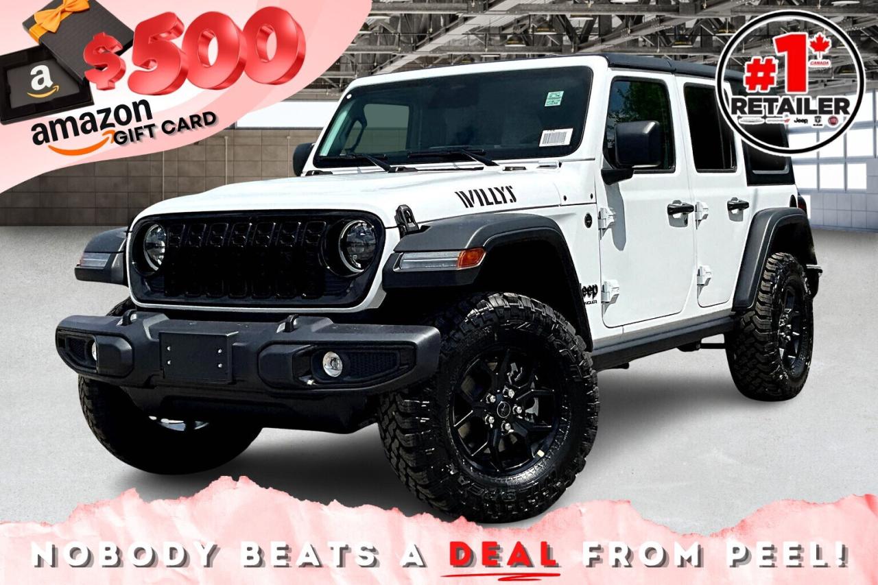 New 2026 Jeep Wrangler WILLYS 4DR | Leather | Tech & Safety & Conv Grp for sale in Mississauga, ON
