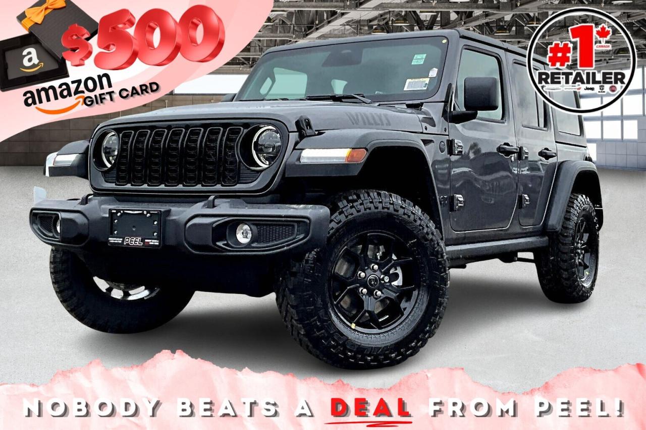 New 2026 Jeep Wrangler WILLYS | Leather | Tech & Conv & Safety Grp | 4x4 for sale in Mississauga, ON