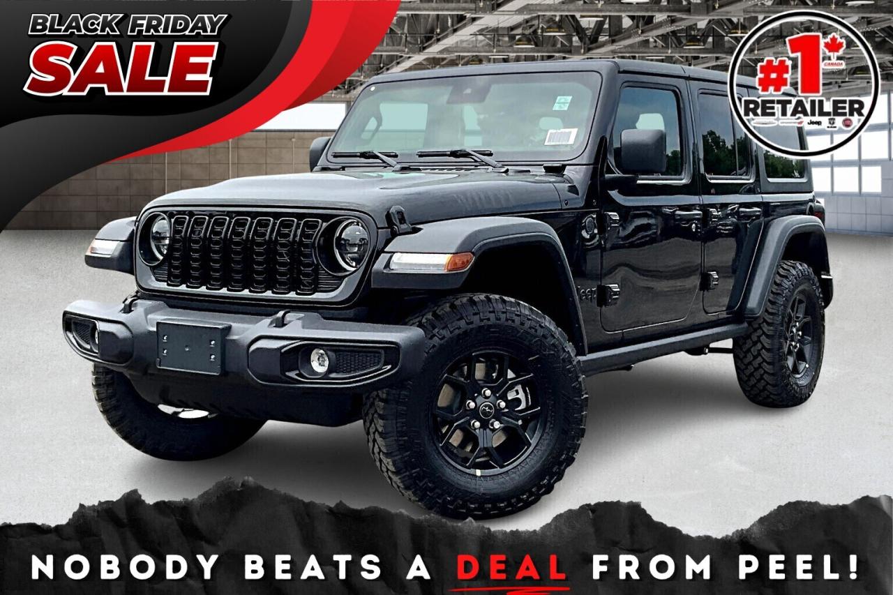 New 2026 Jeep Wrangler WILLYS 4DR | Hardtop | Tech & Conv Grp | 4x4 for sale in Mississauga, ON