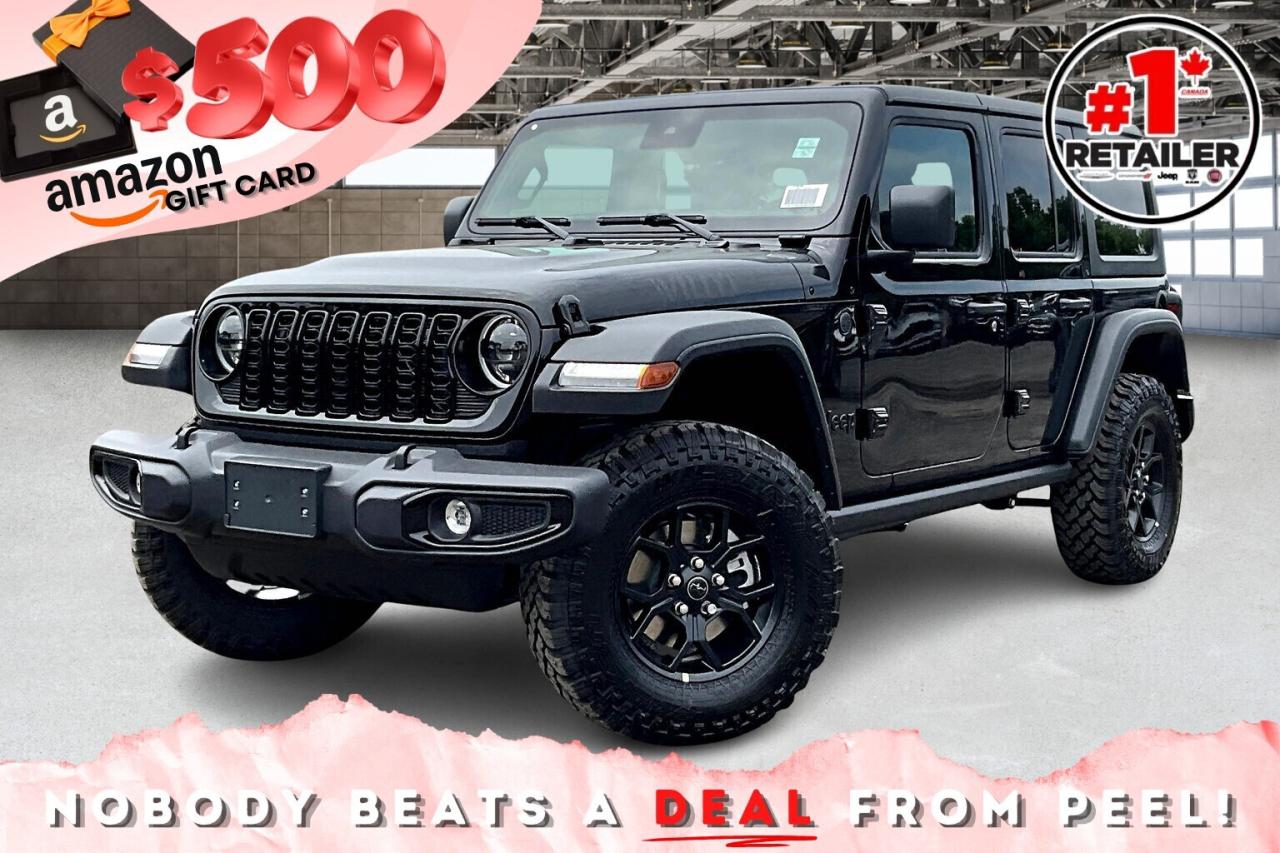 New 2026 Jeep Wrangler WILLYS 4DR | Hardtop | Tech & Conv Grp | 4x4 for sale in Mississauga, ON