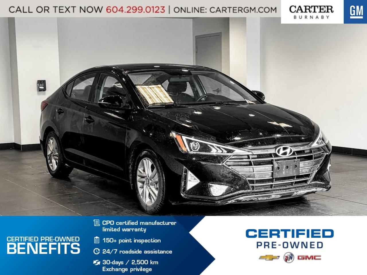 Used 2019 Hyundai Elantra PREFERRED FWD | HEAT SEAT/REAR CAM/WIRELESS PROJ for sale in Burnaby, BC