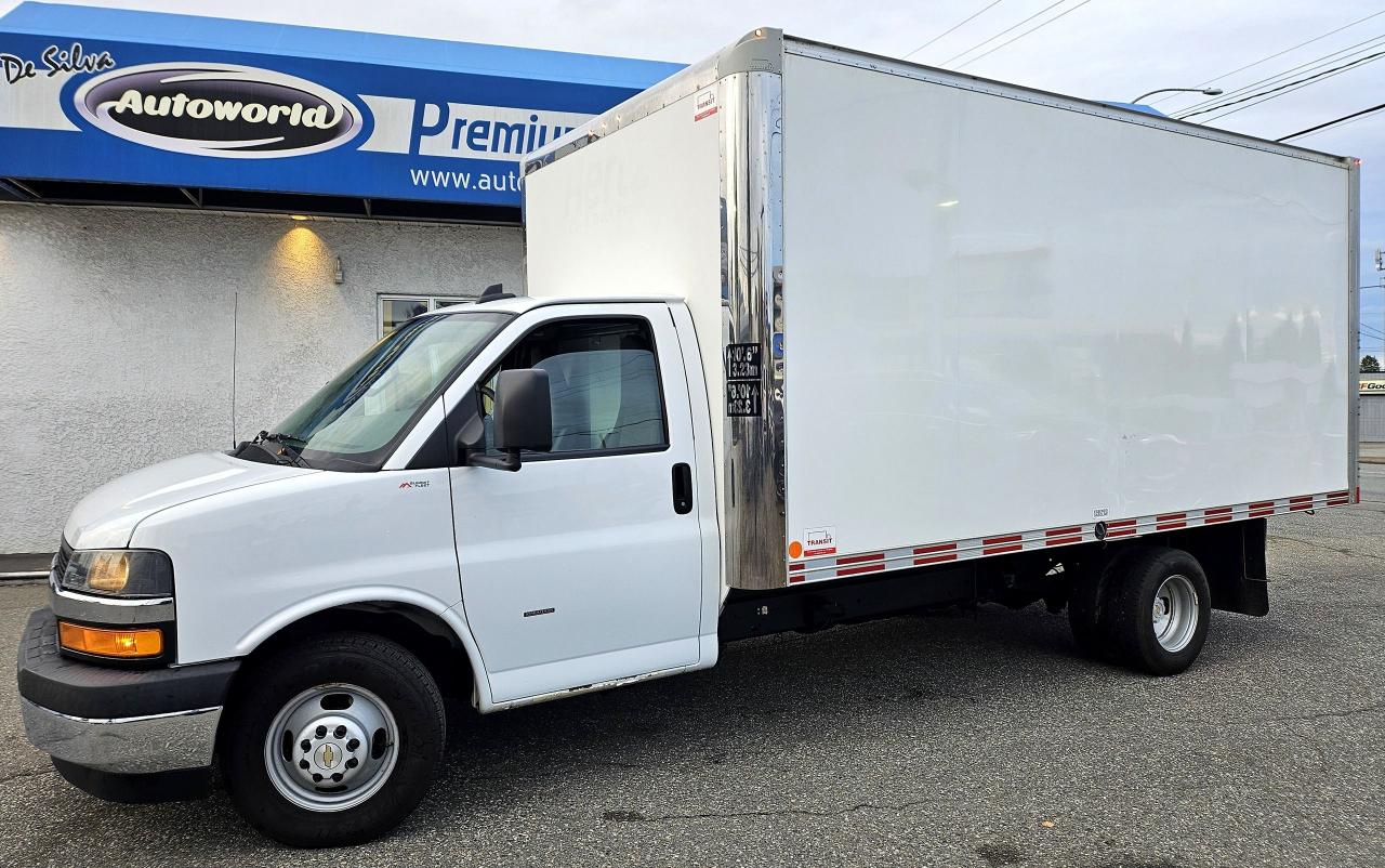 Used 2019 Chevrolet Express Commercial Cutaway 3500 Cutaway 16FT Cube Van Like New, No Accidents for sale in Langley, BC