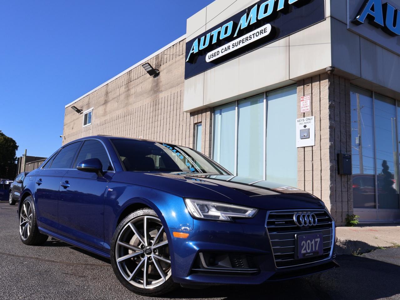 2017 Audi A4 TECH S-LINE AWD CERTIFIED *ACCIDENT FREE* CAMERA NAV BLUETOOTH LEATHER HEATED SEATS SUNROOF CRUISE ALLLOYS - Photo #8