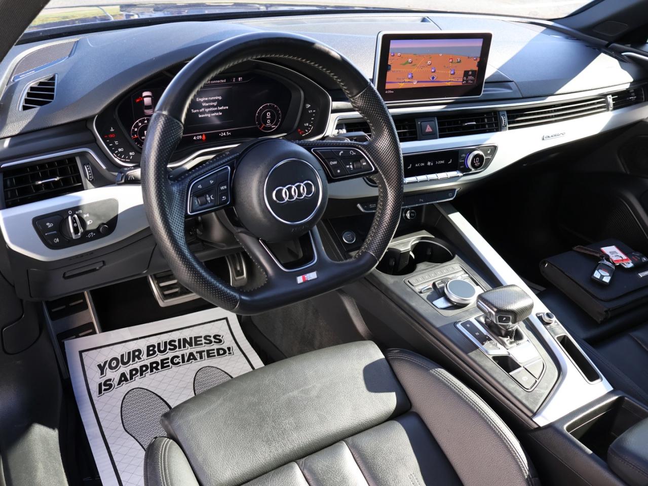 2017 Audi A4 TECH S-LINE AWD CERTIFIED *ACCIDENT FREE* CAMERA NAV BLUETOOTH LEATHER HEATED SEATS SUNROOF CRUISE ALLLOYS - Photo #9