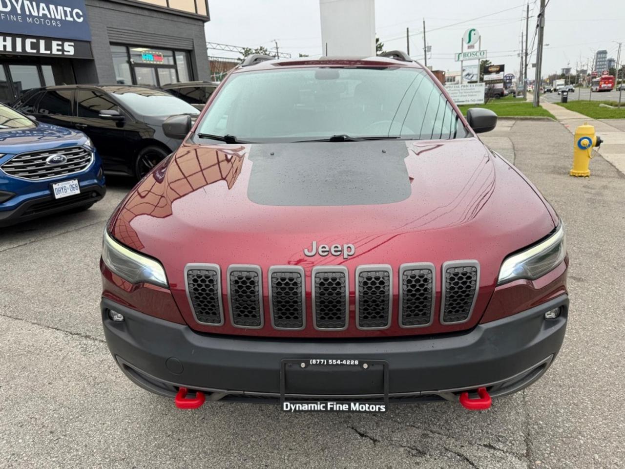 2019 Jeep Cherokee TRAILHAWK V6 4X4/ CLEAN CARFAX/ 2KEYS/ LEATHER/ RE Photo