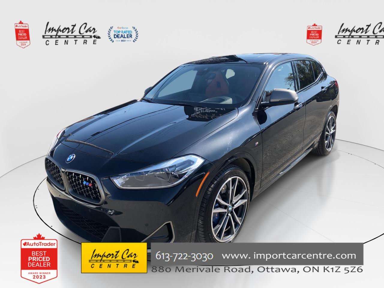 Used 2022 BMW X2 M35i 312HP, LEATHER, PANO. ROOF, HUDS, NAVI,HTD. S for sale in Ottawa, ON