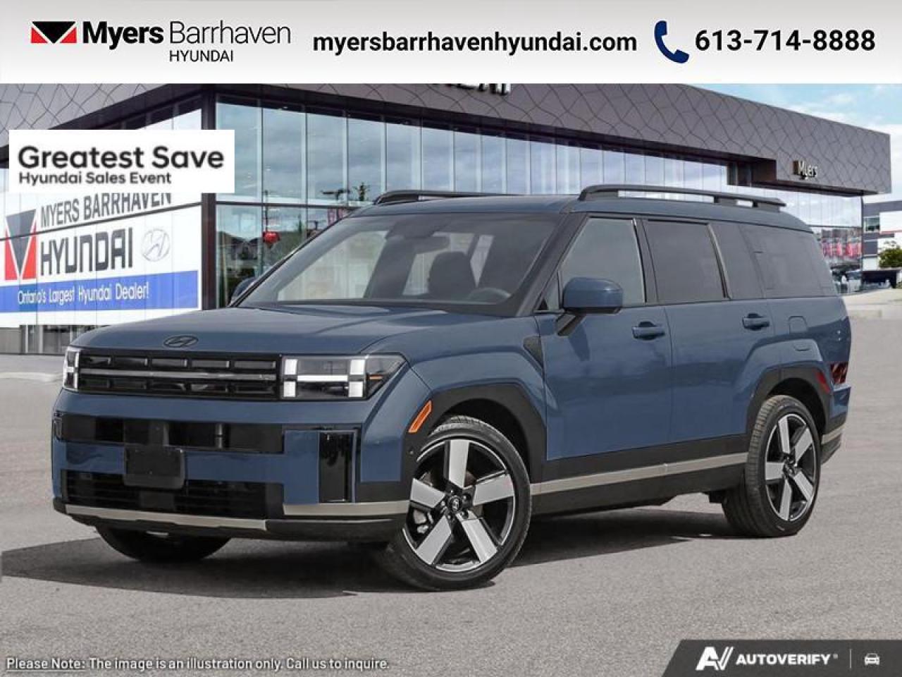 New 2025 Hyundai Santa Fe Luxury  - Cooled Seats -  Navigation - $360 B/W for sale in Nepean, ON