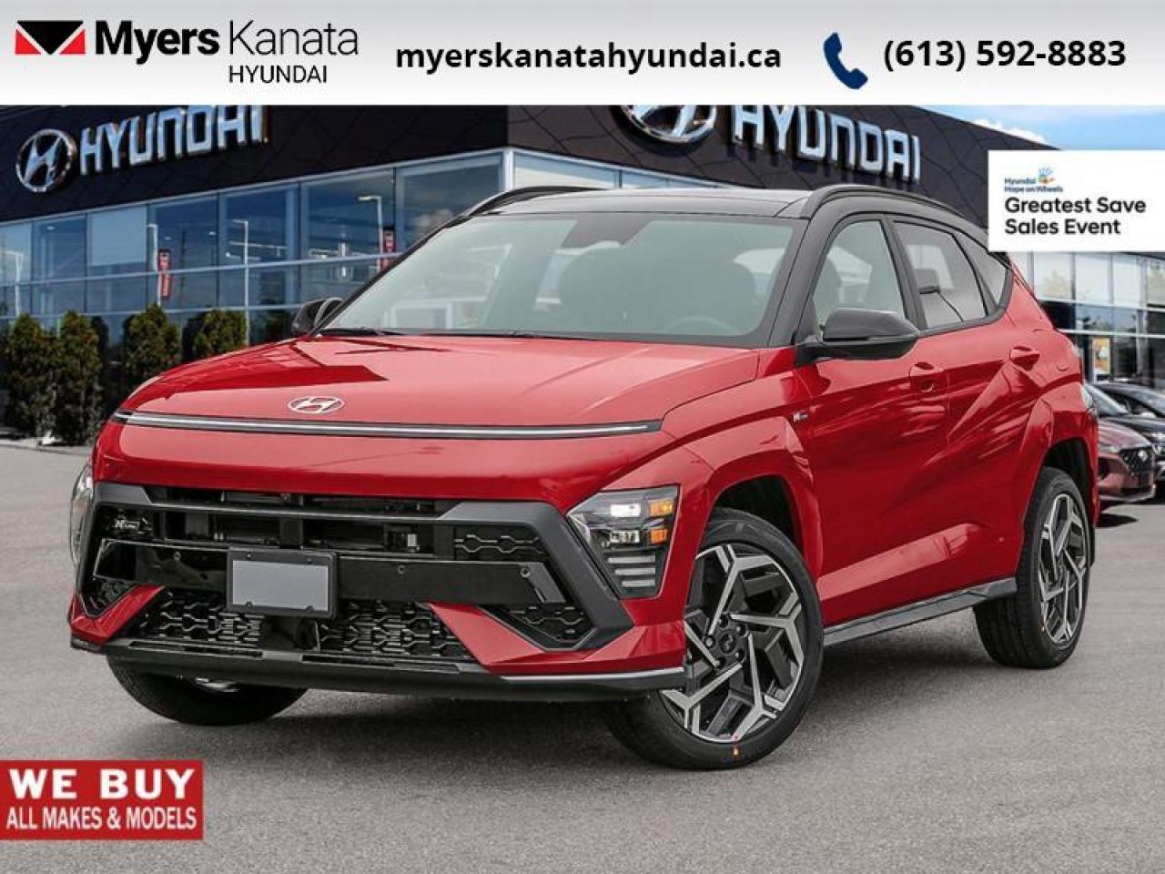 New 2026 Hyundai KONA N Line AWD w/Two-Tone Roof  - $138.61 /Wk for sale in Kanata, ON