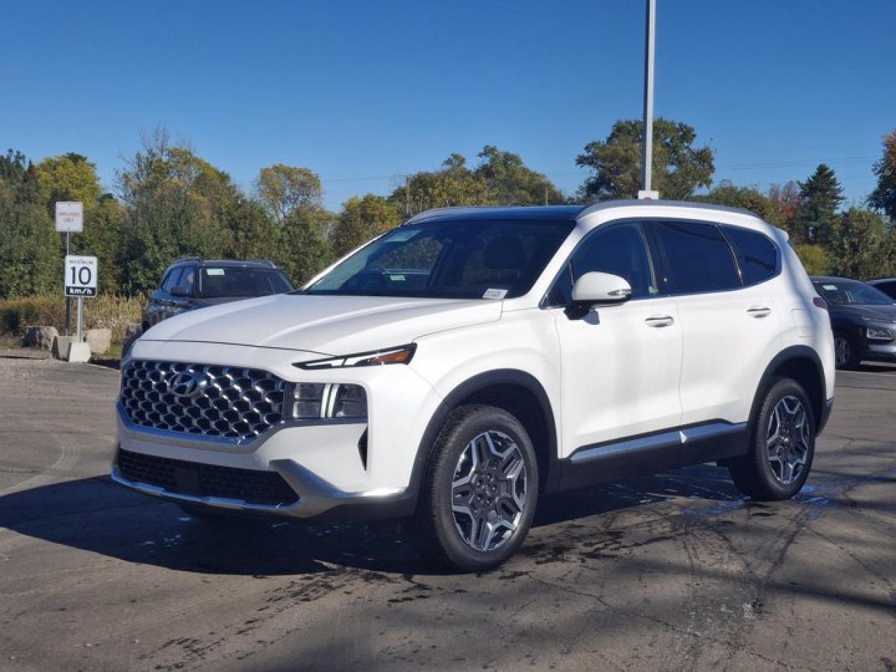 Used 2021 Hyundai Santa Fe Hybrid Luxury AWD | Leather | Pano Roof | Cooled + Heated Seats | Heated Wheel | CarPlay + Android & More ! for sale in Guelph, ON