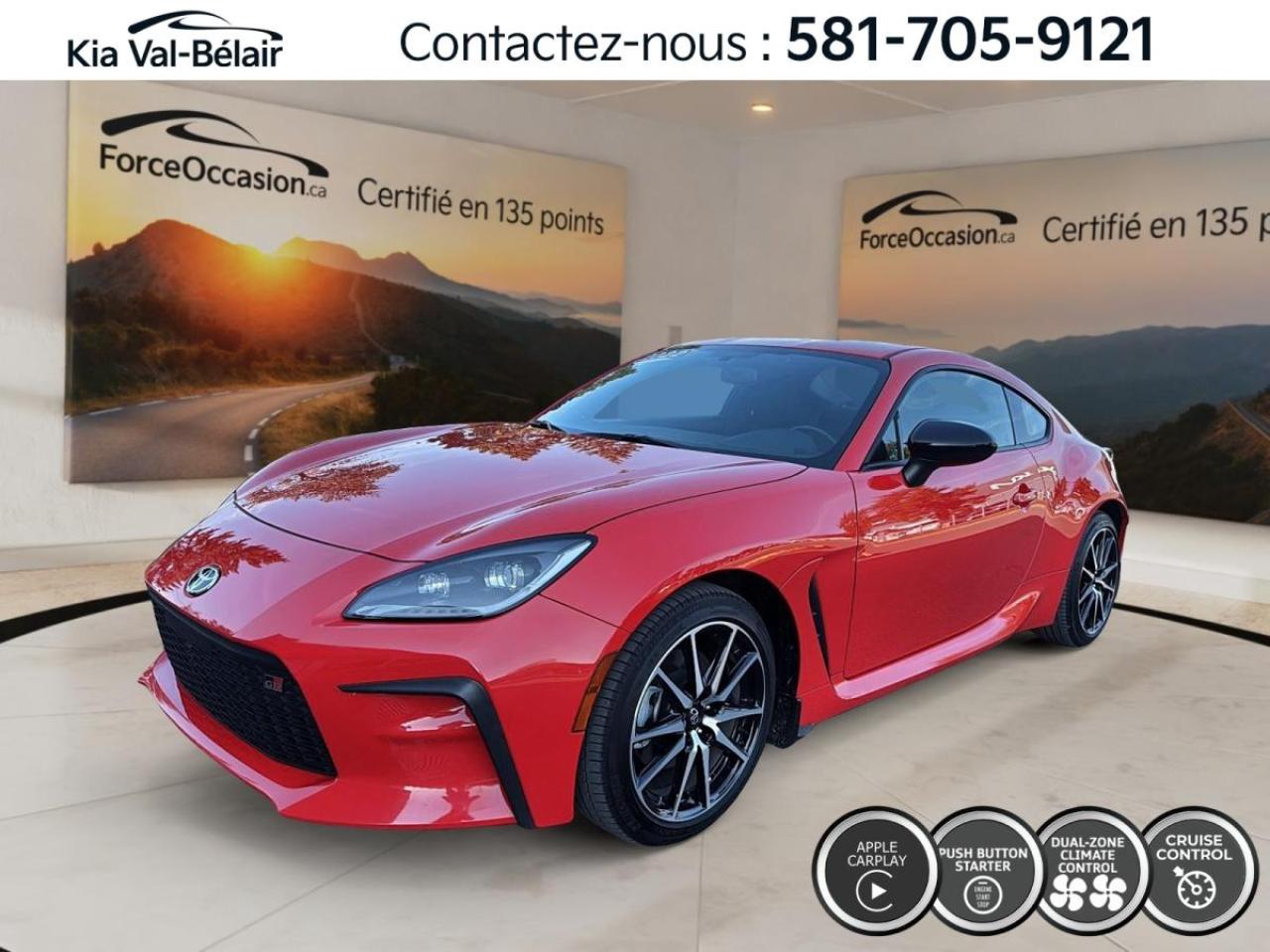 Used 2022 Toyota GR86 GR86 * RWD * 228HP * CAMERA * CARPLAY * BOUTON-POUSSOIR for sale in Québec, QC