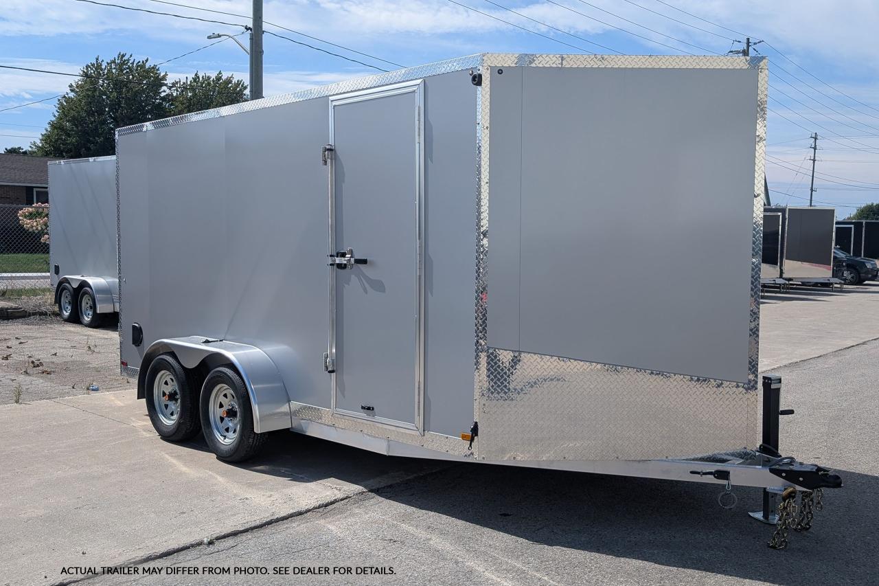 New 2025 Canadian Trailer Company 7x14 V Nose Cargo Trailer Aluminum Tandem Axle for sale in Guelph, ON