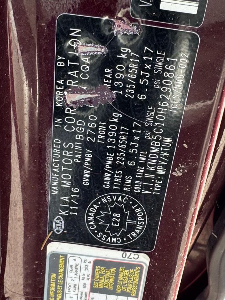 2017 Kia Sedona LX, MINIVAN, LEATHER, LOADED, AS IS SPECIAL - Photo #17