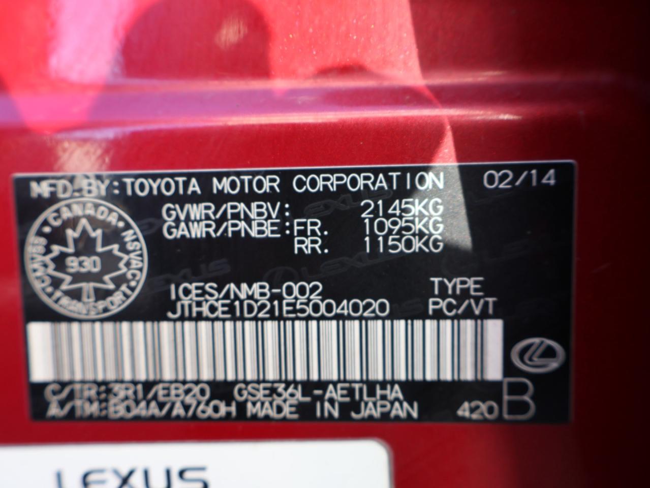 2014 Lexus IS 350 F-SPORT AWD CERTIFIED *SERVICE RECORDS* CAMERA NAV BLUETOOTH LEATHER HEATED SEATS SUNROOF CRUISE ALLOYS - Photo #49