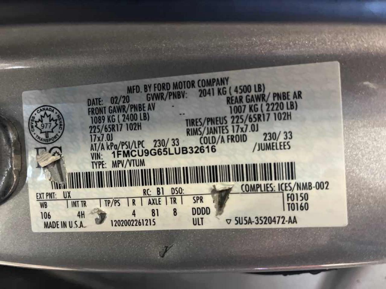 2020 Ford Escape SE - Photo #13