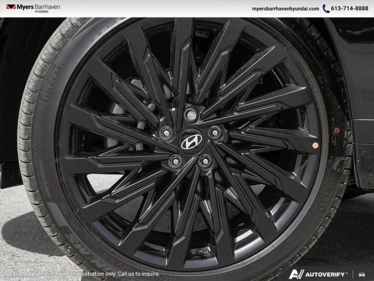 2025 Hyundai Santa Fe Ultimate Calligraphy  - HUD - $384 B/W Photo