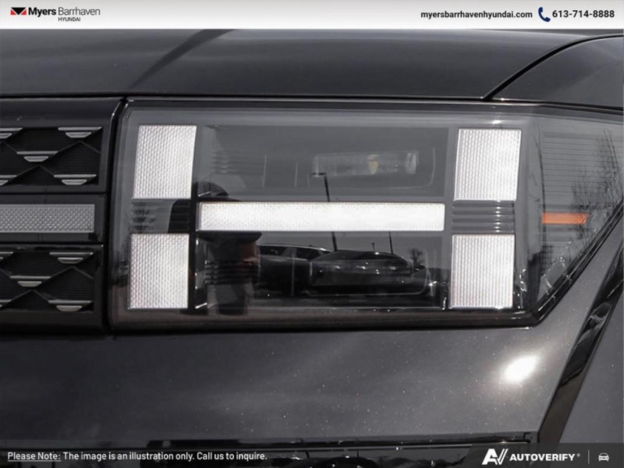 2025 Hyundai Santa Fe Ultimate Calligraphy  - HUD - $384 B/W Photo