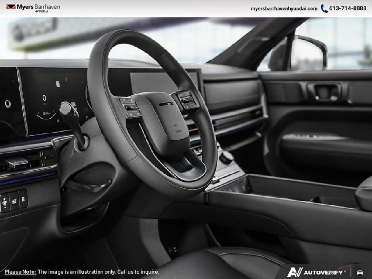 2025 Hyundai Santa Fe Ultimate Calligraphy  - HUD - $384 B/W Photo