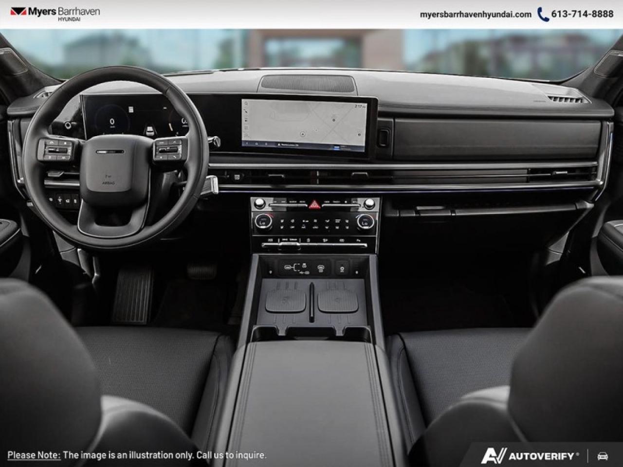 2025 Hyundai Santa Fe Ultimate Calligraphy  - HUD - $384 B/W Photo