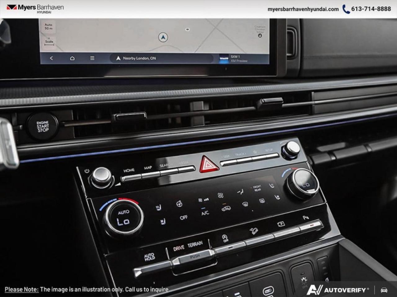 2025 Hyundai Santa Fe Ultimate Calligraphy  - HUD - $384 B/W Photo