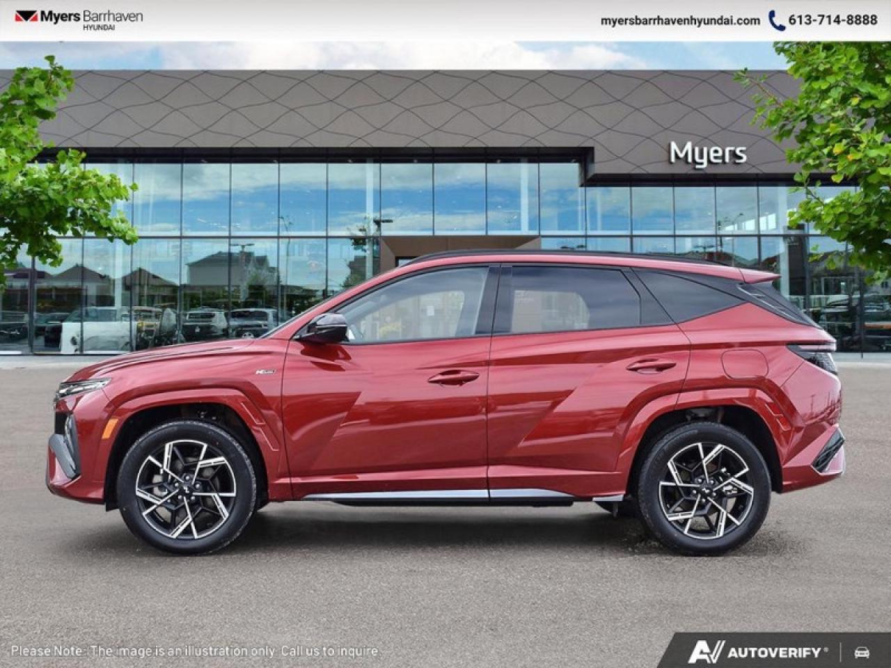 2025 Hyundai Tucson Hybrid N-Line AWD  - Sunroof - $312 B/W Photo