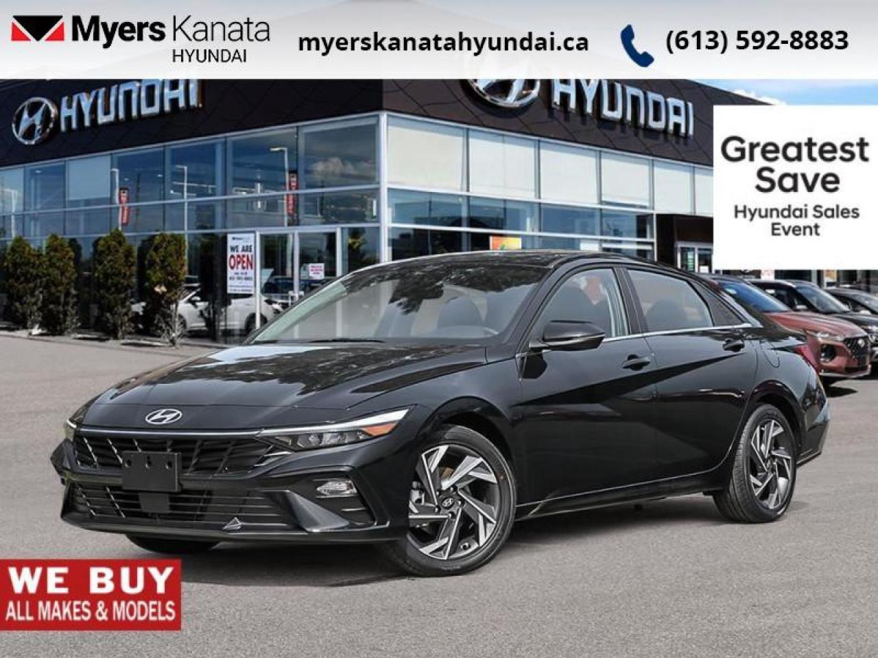 New 2025 Hyundai Elantra Hybrid Luxury DCT  - Premium Audio - $118.62 /Wk for sale in Kanata, ON