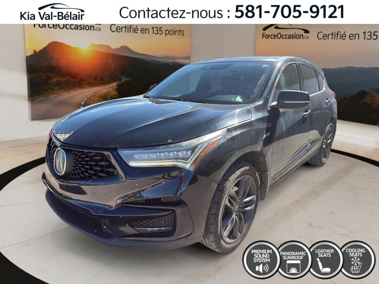Used 2019 Acura RDX A-SPEC *AWD *TURBO *272HP *GPS *CUIR *TOIT *SIEGES VENTILES for sale in Québec, QC